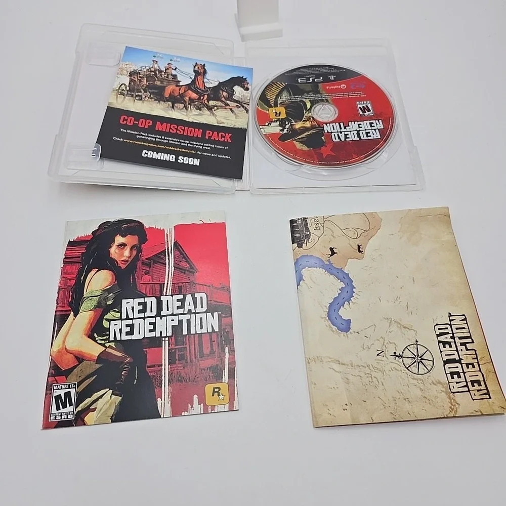 Red Dead Redemption‎ PS3 PlayStation 3 + Map Complete